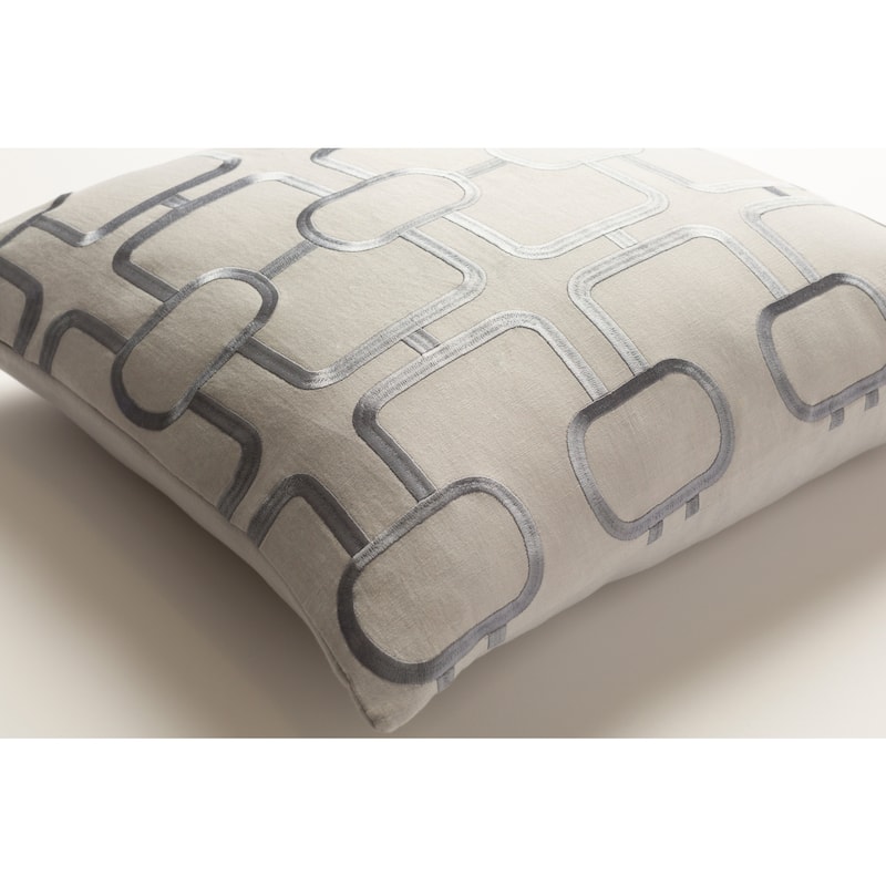 Decorative Stains Light Grey 20-inch Throw Pillow Cover