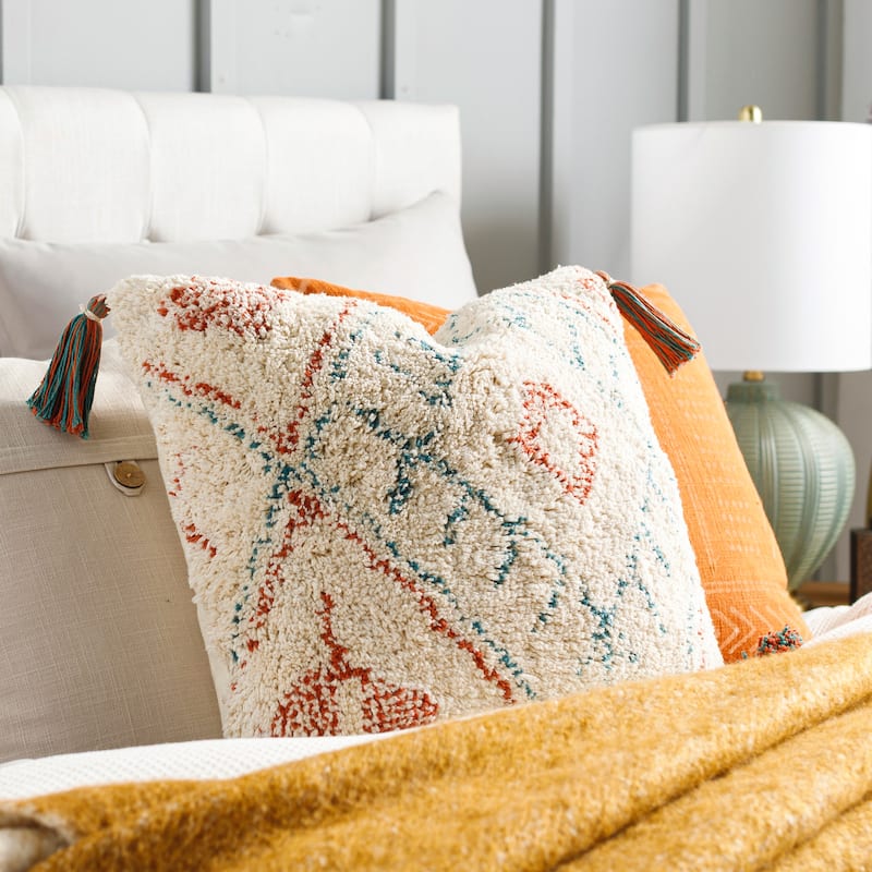 Octavia Geometric Global Bohemian Throw Pillow - 20"H x 20"W - Cover Only