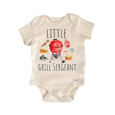 Bbq Barbeque Grill Master Steak - Baby Boy Girl Clothes Infant Bodysuit Funny Cute