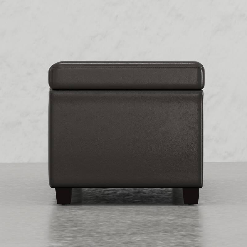 Extra Large Storage Ottoman Bench - Brown