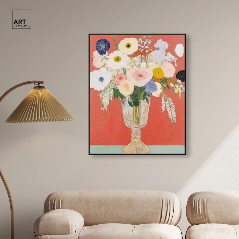 Anemones in a Vase II Canvas by Art Remedy