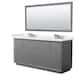 Option Dark Gray / White Quartz Top / Brushed Nickel