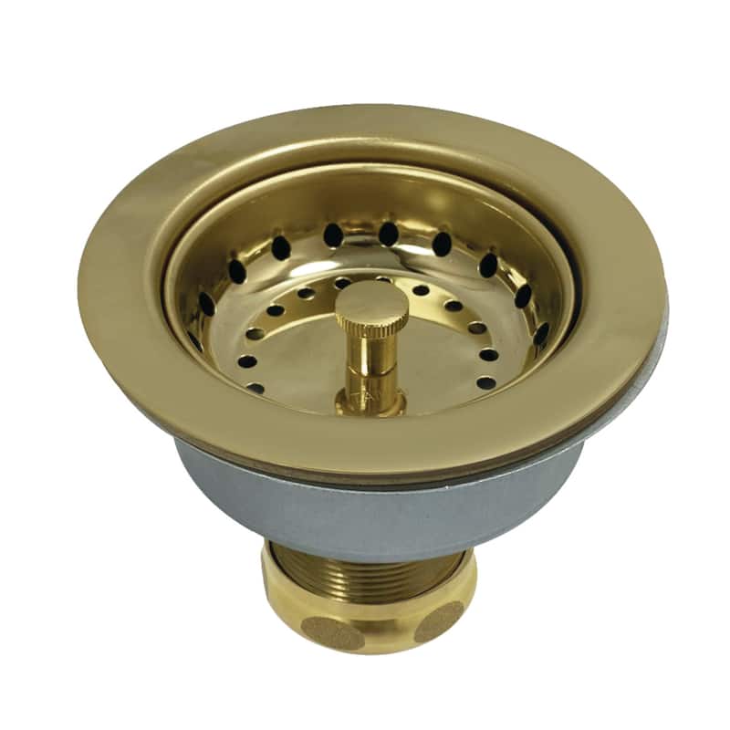 Tacoma Snap-N-Tite Sink Basket Strainer - Polished Brass
