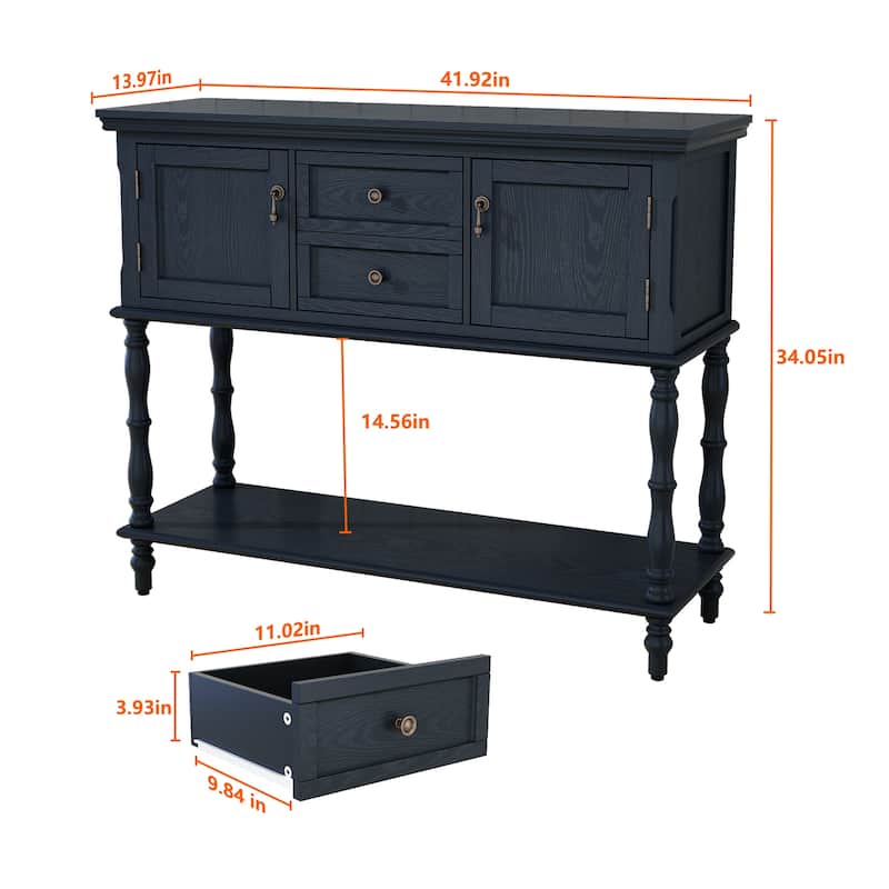 Farmhouse Wood Console Table