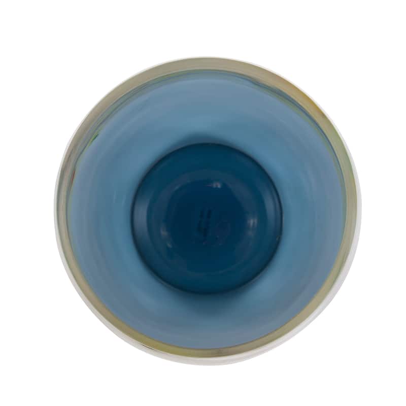 Allan Andrews Cyprus Tall Wide Mouth Hand Blown Glass Vase