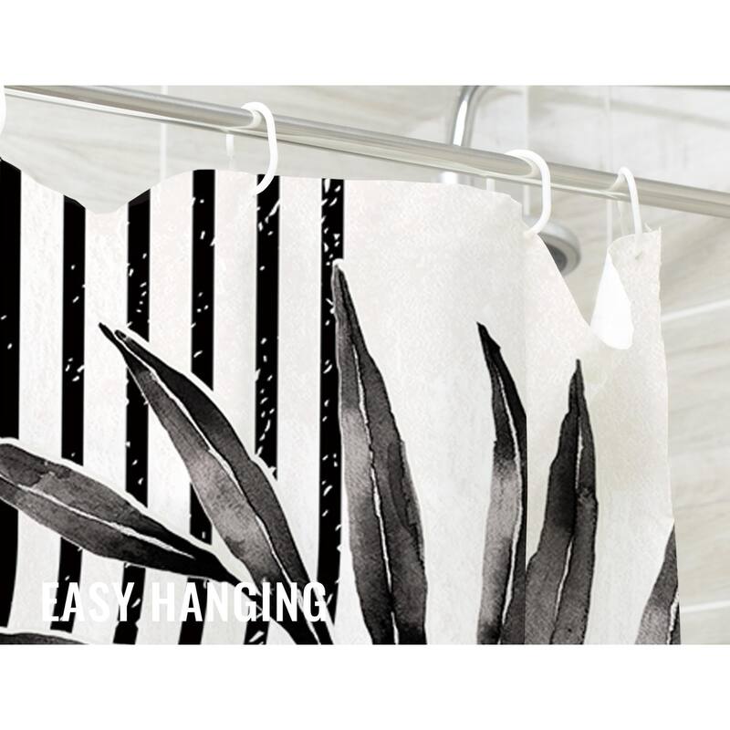 72x72 Inches Abstract Black Boho Arch Sun Beige Shower Curtain