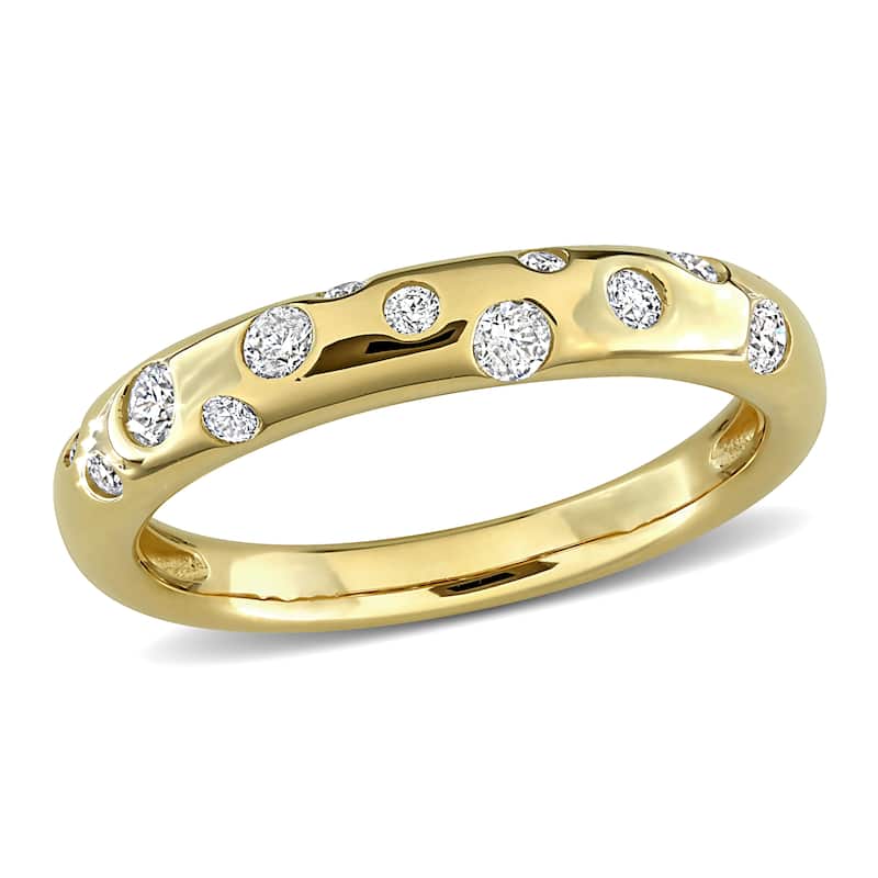 Miadora 1/3ct TW Diamond Band in 10k Yellow Gold