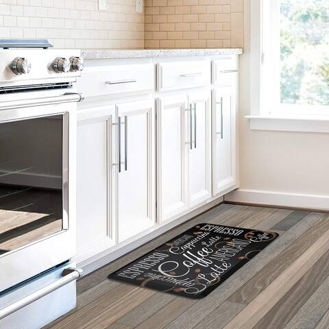 Laural Home Coffee Shop 20" x 30" Kitchen Mat - 20" x 30"