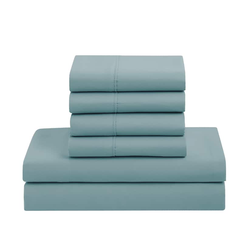 Sweet Home Collection Luxury Solid Bed-In-a-Bag with Sheet Set