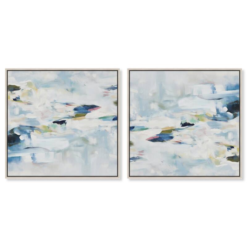 Sunset Poppy Chorus II Canvas by Art Remedy - 40" x 40" - Gold