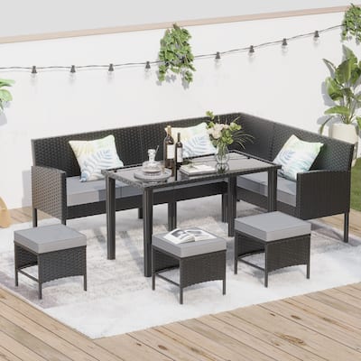 7-piece Small Space Outdoor Furniture Set
