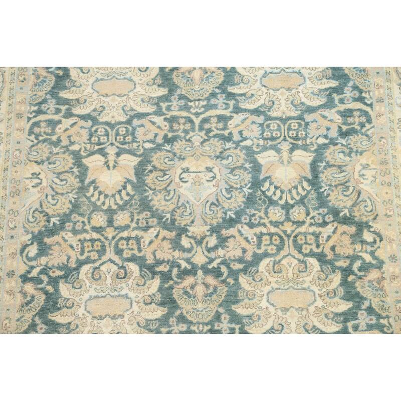 Vegetable Dye Traditional Floral Ziegler Wool Area Rug Hand-knotted - 6'7" x 9'0"