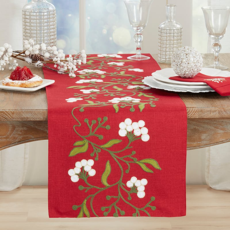 Mistletoe Table Runner - 16"x70"