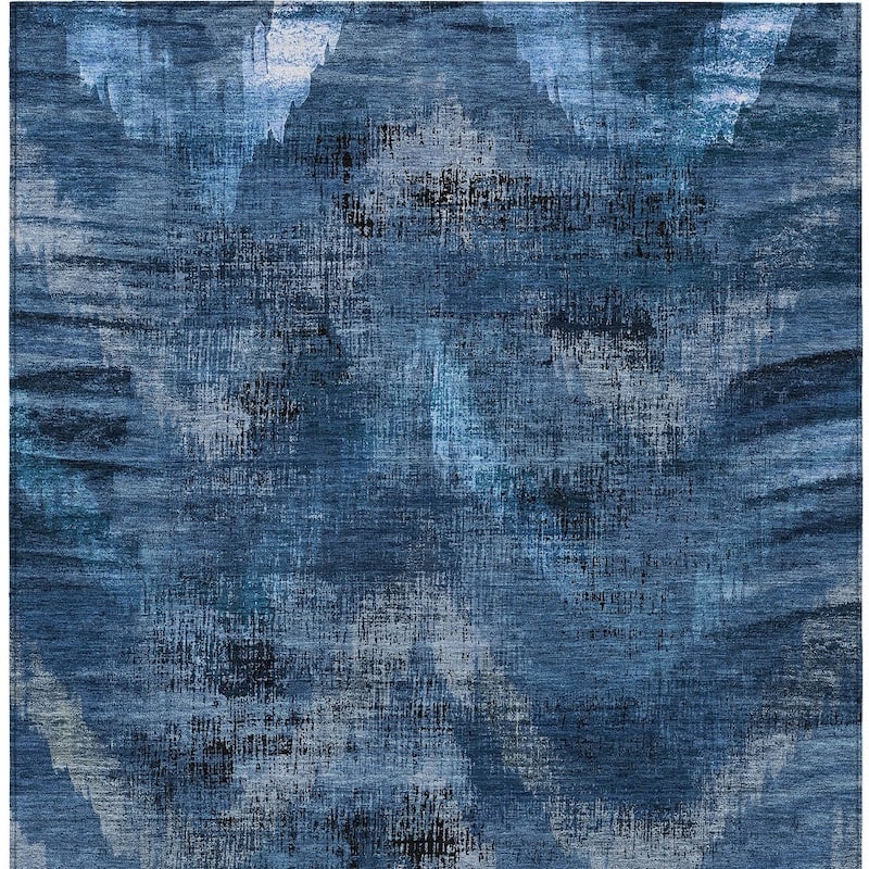 HomeRoots Abstract Transitional Rectangle Outdoor Rug