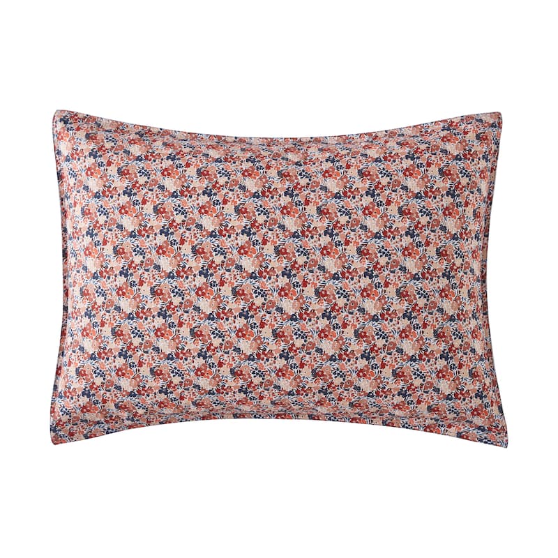 Wrangler Prairie Floral Red 100% Cotton Duvet Cover & Sham Set