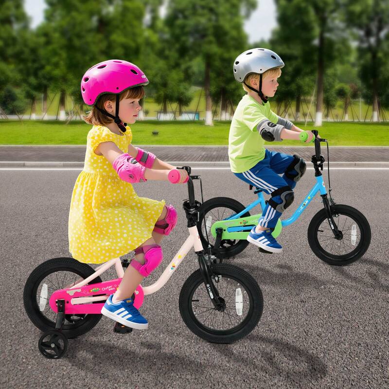Costway 12-Inch Kids Bicycle with Adjustable Seat Front Handbrake & - See Details