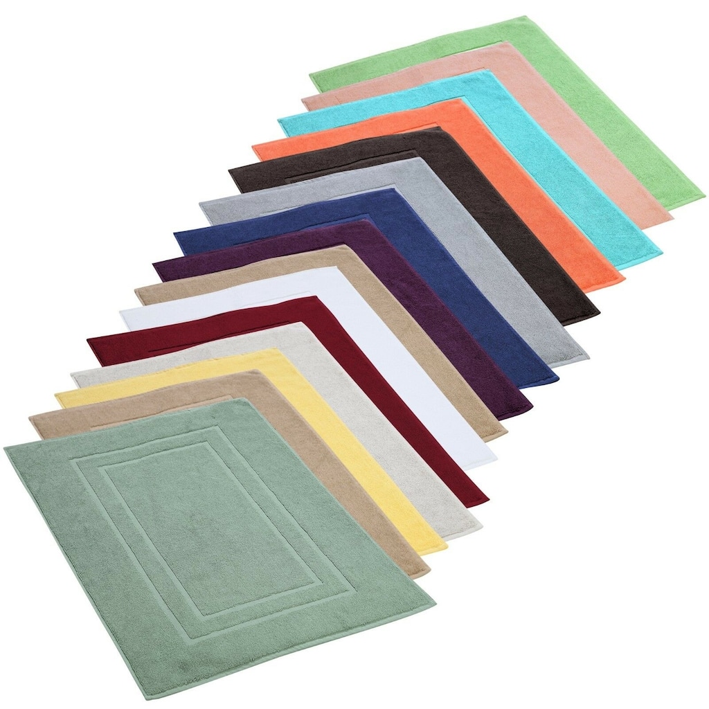 Cotton Terry Absorbent 900 GSM Cotton Bath Mat - (Set of 2)
