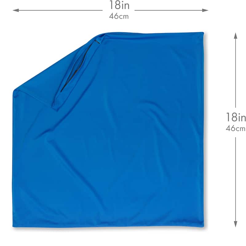Throw Pillow Cozy Soft Microbead Yeal Blue: 1 Pc
