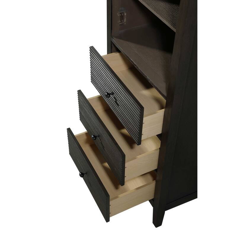 Kensington 16-28 Inch Open Shelving Bath Storage Cabinet