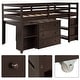 preview thumbnail 19 of 20, Merax Twin Low Loft Bed with Desk and Cabinet
