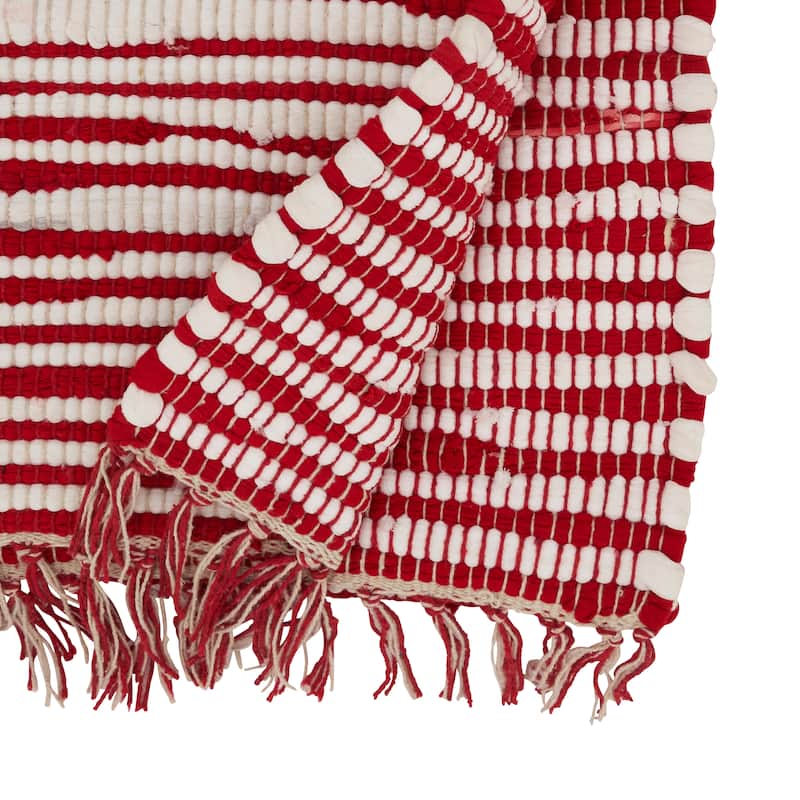 Festive Candy Cane Chindi Table Runner - 16"x72"