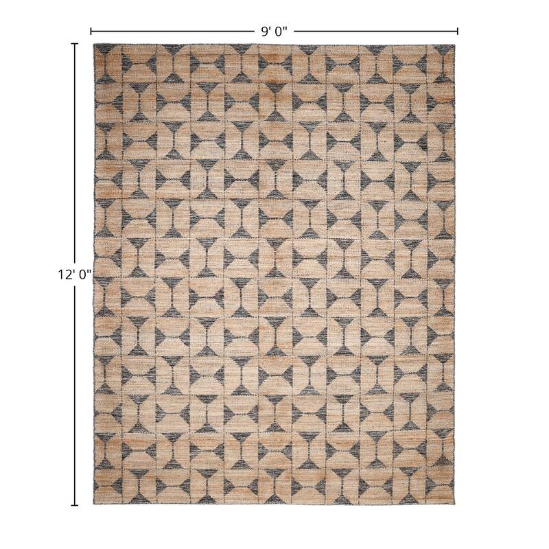 Overton Handmade Modern Contemporary Geometric Area Rug