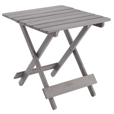 Folding Square Table Patio Outdoor Solid Wood Table