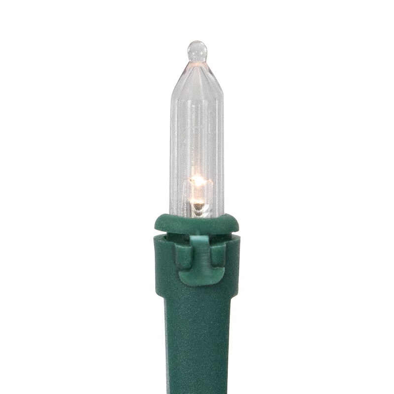 Battery Operated LED Mini Christmas Lights - Warm White - 15.75' Green Wire - 50ct
