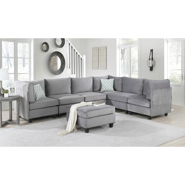 Featured image of post Grey Velvet Sectional Couch - Free delivery and returns on ebay plus items for plus members.