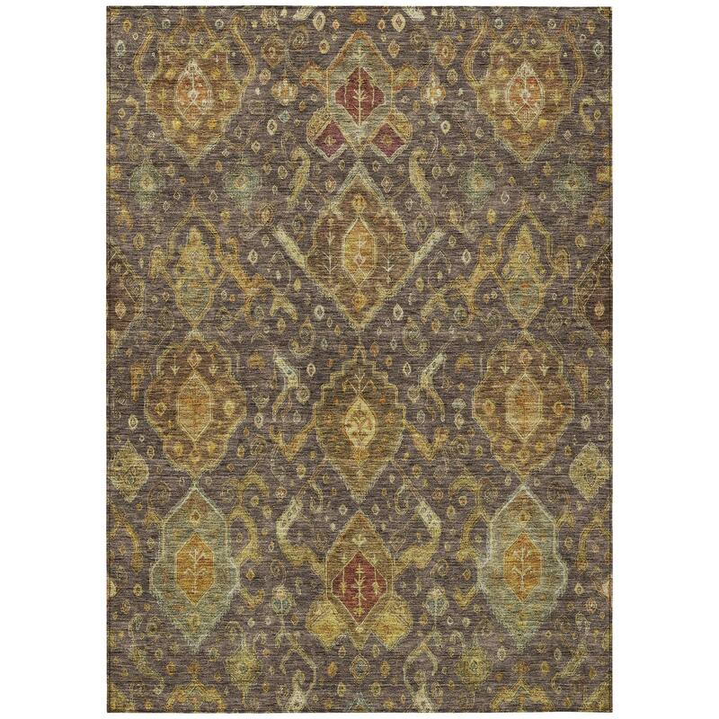 Machine Washable Indoor/ Outdoor Traditional Venetian Chantille Rug