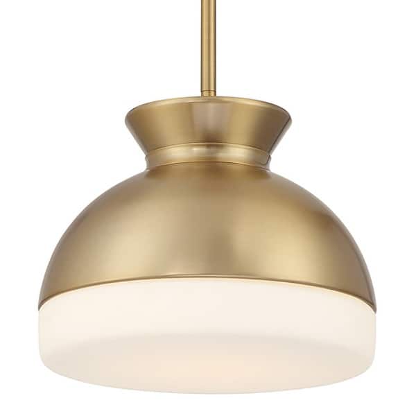 slide 2 of 11, Crystorama Lighting Group GID-4005 Gidget 10" Wide Pendant with Etched Vibrant Gold