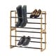 preview thumbnail 1 of 5, TRINITY BASICS® 2-Tier Expandable Shoe Rack, 2-Pack, Bamboo