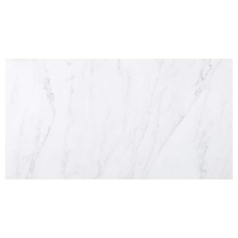 Maroney Rustic Espresso Marble Top Dining Table