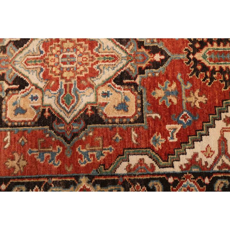 ECARPETGALLERY Hand-knotted Jules Sultane Red Wool Rug - 3'1 x 13'11