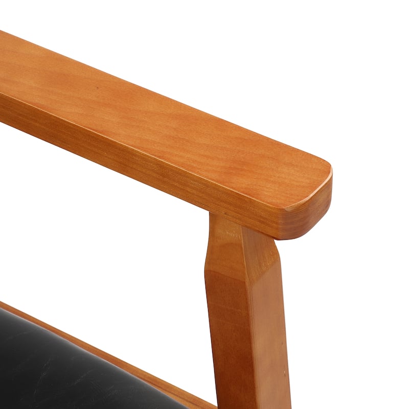 Walnut Upholstered Dining Chairs Solid Wood Arm Chair