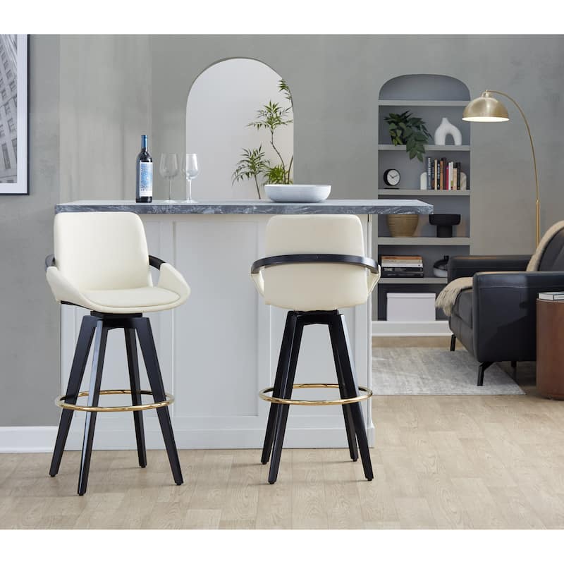 Cosmo 30" Fixed-Height Barstool - Set of 2