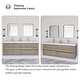 preview thumbnail 83 of 191, Wood Wall-Mounted Bathroom Vanity with Sink and Soft Close Drawers