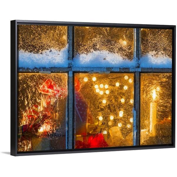 Shop Usa New Jersey Window With Christmas Lights Black Float