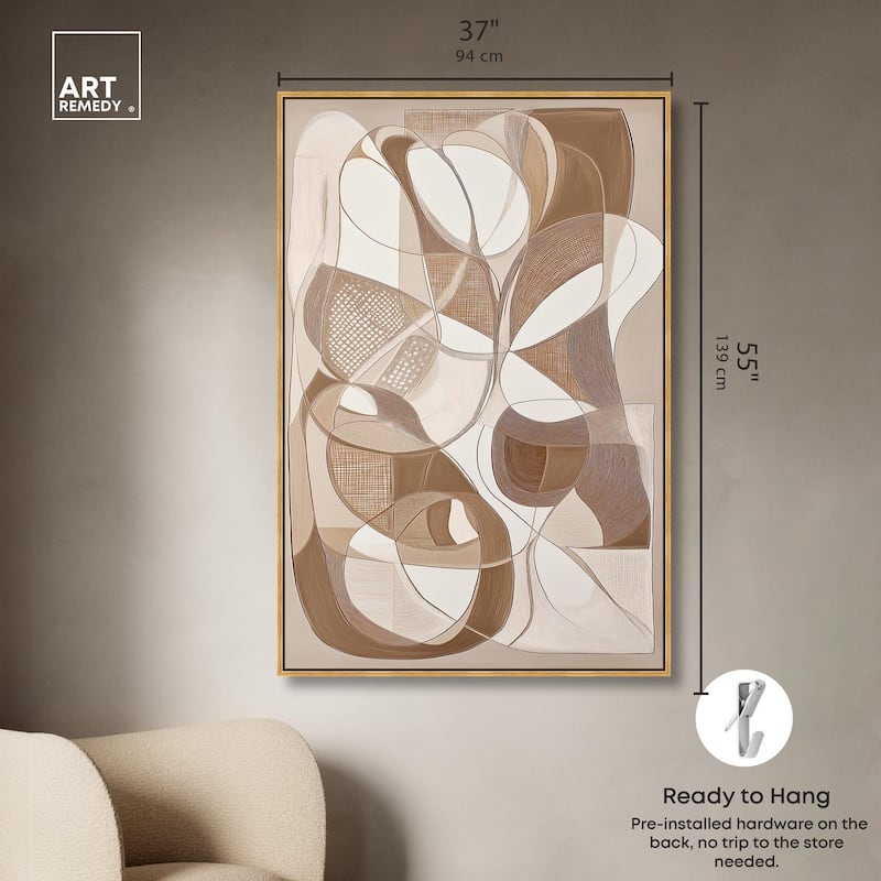 Mocha Dream Canvas by Art Remedy