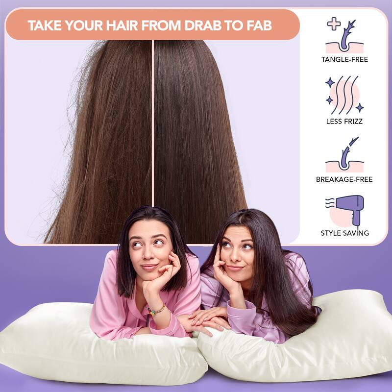 Deconovo 100% Pure Mulberry Silk Pillowcase With 22 Momme 6A High Grade Fibers
