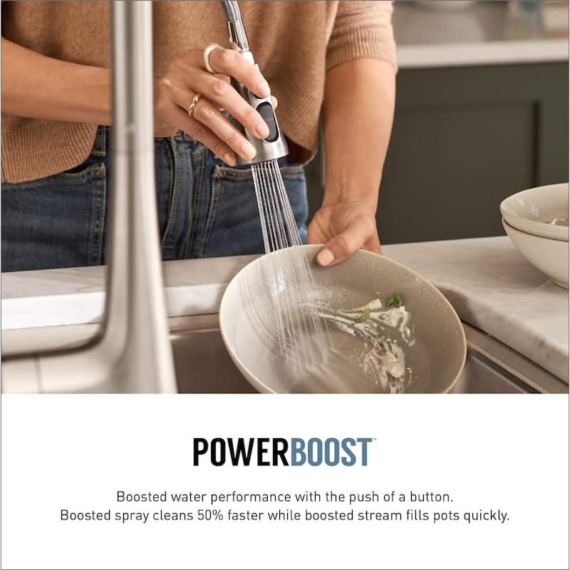 Moen 5925EW Sleek 1.5 GPM Single Hole Pre-Rinse Pull Down Kitchen