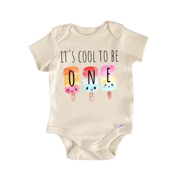 slide 2 of 6, Ice Pop 1st Birthday One - Baby Boy Girl Clothes Infant Bodysuit Funny Cute Newborn Blue - 0-3M
