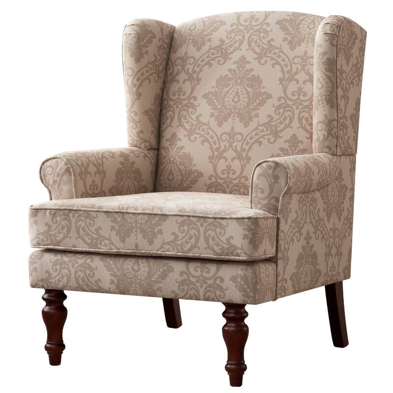 Accent Arm Chair with Turned Legs and Round Arms