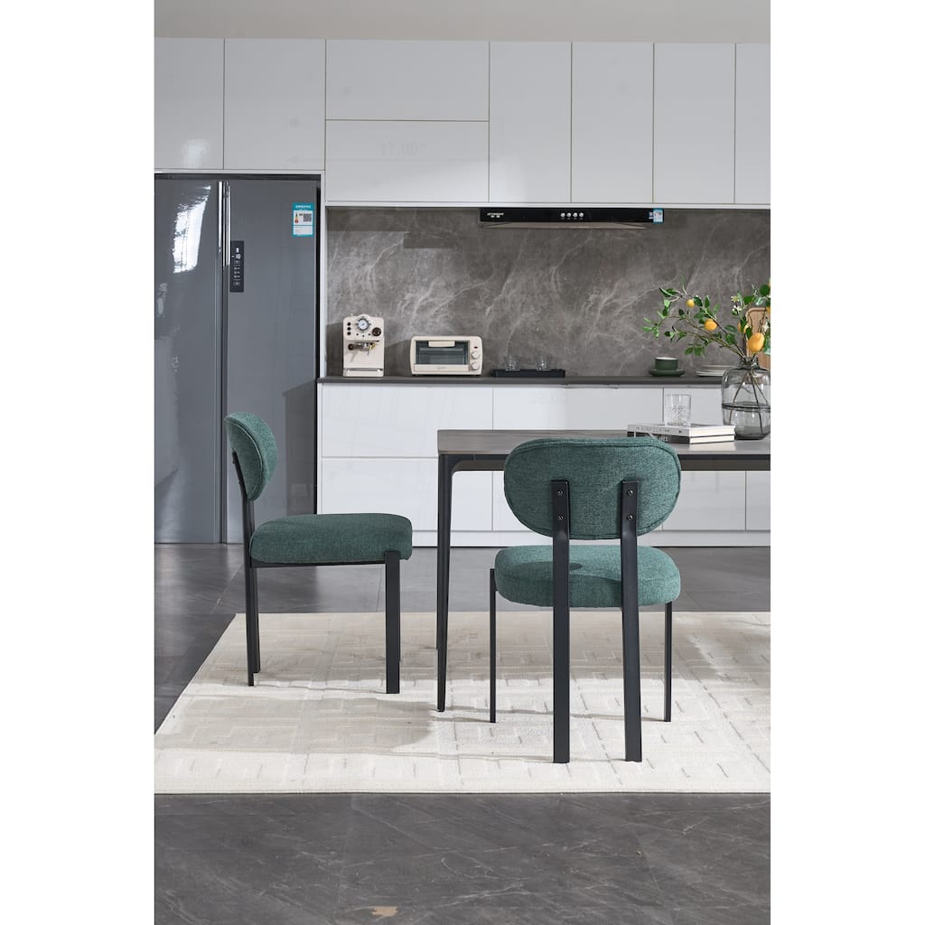 Sophisticated Set of 2 Mid-Century Dining Chairs with Stylish Design