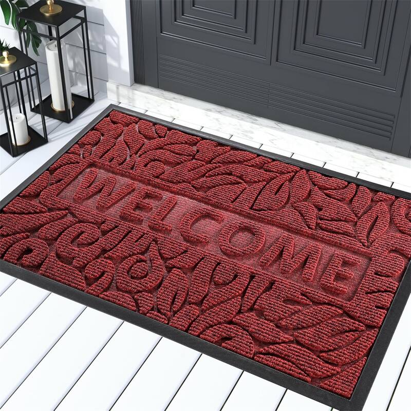 Welcome Mat Outdoor - 36*60 wine red