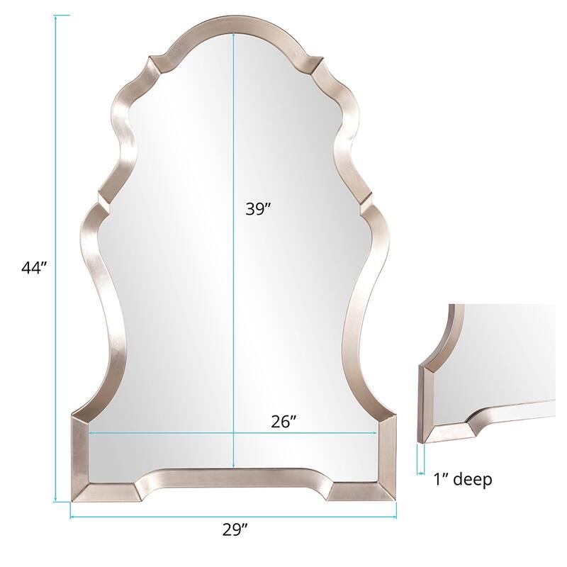Allan Andrews Silver Nadia Wall Mirror