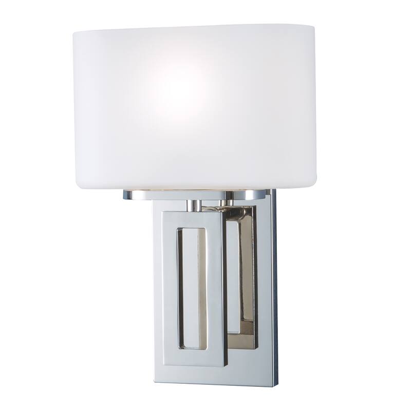 Hamilton 11.5'' High 1-Light Sconce - Polished Nickel - 11.5 inch Tall - Polished Nickel - 11.5 inch Tall