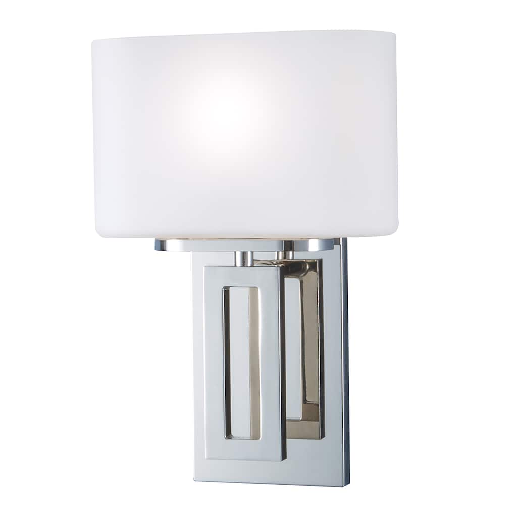 Hamilton 11.5'' High 1-Light Sconce - Polished Nickel - 11.5 inch Tall