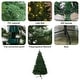 preview thumbnail 3 of 9, 6ft/ 7ft Modern PVC Artificial Unlit Christmas Tree with Stand