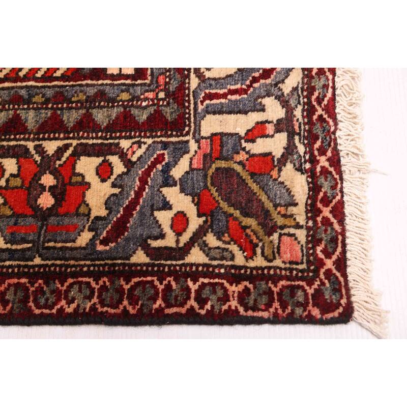 ECARPETGALLERY Hand-knotted Kayseri Vintage Dark Red Wool Rug - 5'3 x 10'0